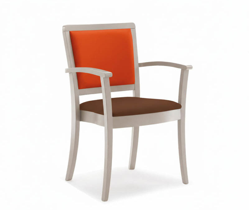 Poltroncina con braccioli impilabile 263_1S