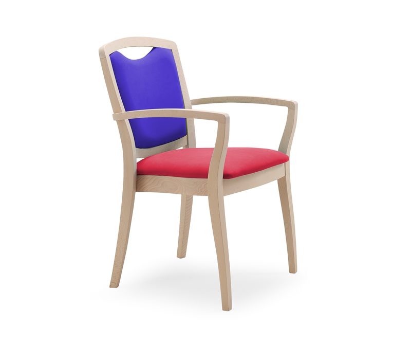 Poltroncina con braccioli impilabile 266_1S