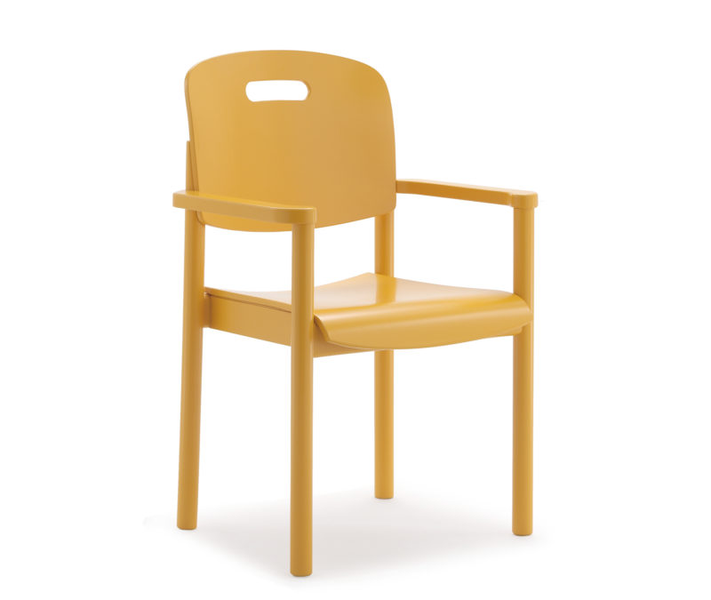 Poltroncina impilabile con braccioli 268_1L