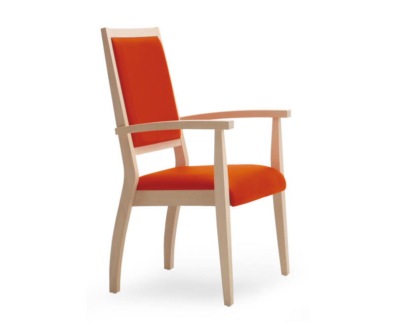 Stacking armchair with high backrest 310_1HS