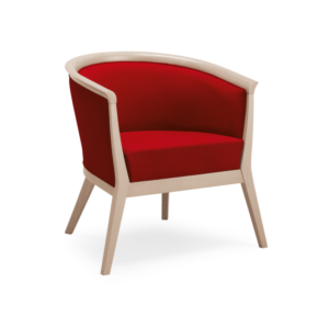 Tub chair with armrests fully upholstered 504
