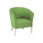 Tub chair with armrests fully upholstered 505_I