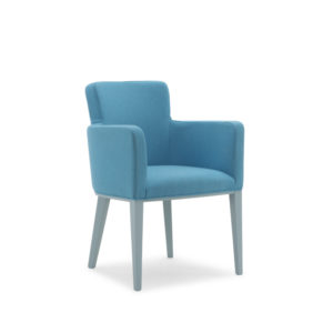 Tub chair with armrests fully upholstered 508