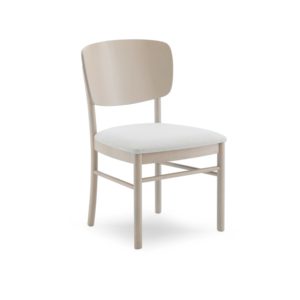 Sedia con sedile debordante